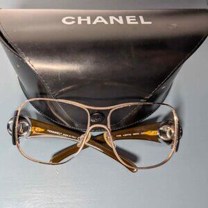 Chanel Oversized Aviator Frames with tortoise arms